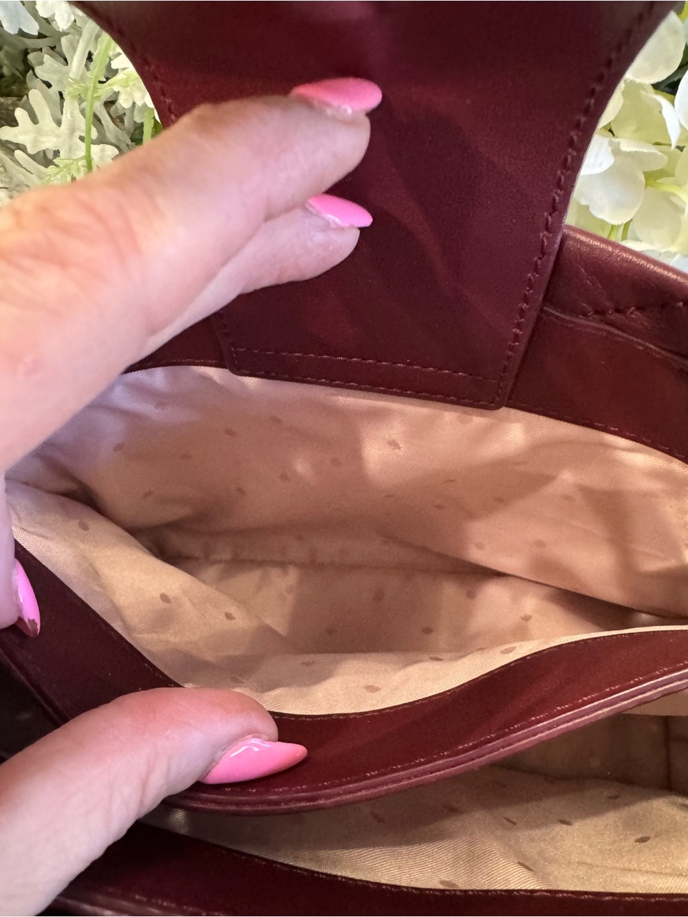 ♥️Kate Spade Emerson Place Jenia Small Quilted Leather Shoulder Bag Cherrywood - Picture 13 of 15